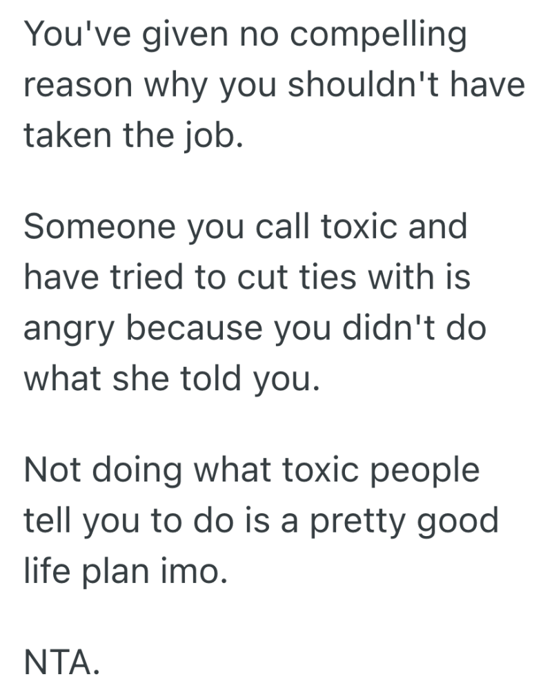 Screenshot 2025 03 04 at 8.57.01 PM e1741139936317 She Was Offered A Great Job Opportunity Near Her Home, But Her Friend Thinks She Made A Big Mistake By Taking The Job